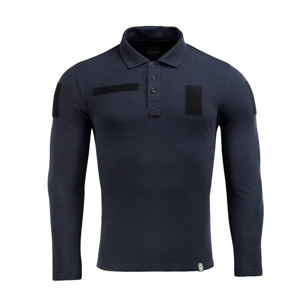 Koszulka Polo Taktyczna Z Długim Rękawem M-Tac Dark Navy Blue (80021015)