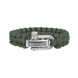 Bransoleta Paracord Survival Pentagon 2. Camo Green (K25043)