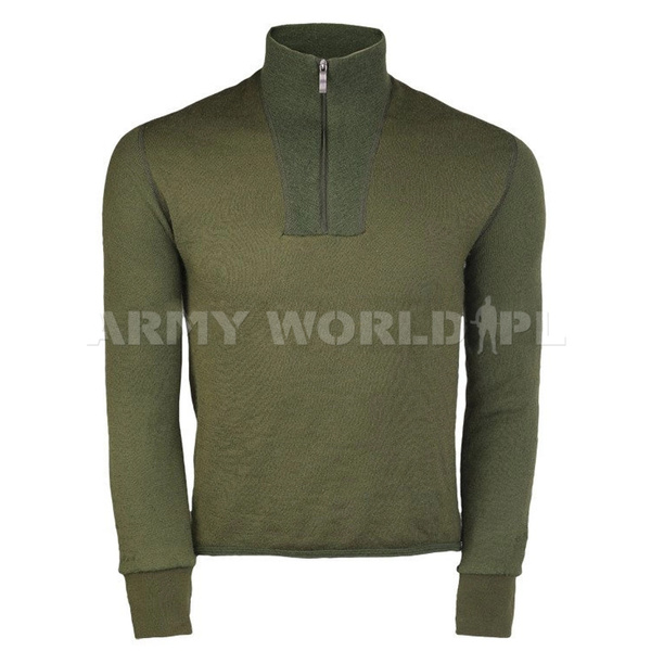 Military Undershirt KSK Bundeswehr Merino Wool Original Green Used