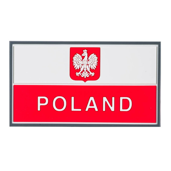 Flaga Polski Z Godłem Emblemat PVC Helikon-Tex Biało / Czerwona (OD-P29-RB-20)