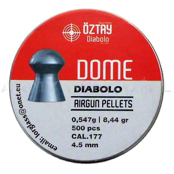 Airgun Pellets Oztay Dome Diabolo 4.5 mm Semicircular 500 pcs.