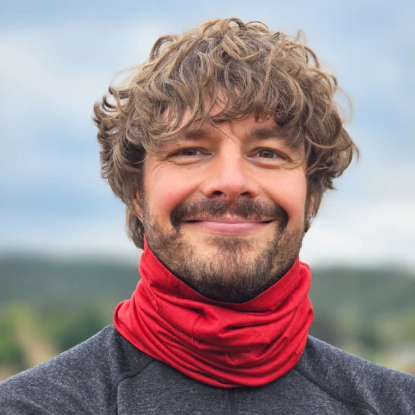 Komin Trekkingowy Wielofunkcyjny (100% Wełna Merino) Woolona Czarny