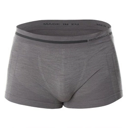 Men's Boxer Shorts Comfort Wool Merino Brubeck Dark Grey