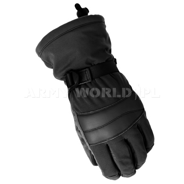 Rękawice Wojskowe Holenderskie KPU Czarne Oryginał Nowe