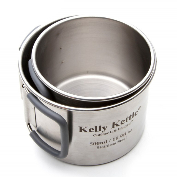 Camping Cup Set Stainless Steel Kelly Kettle