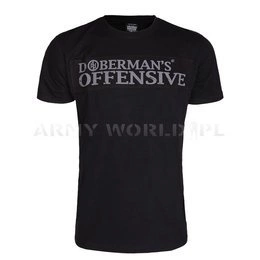 T-shirt D.B.N.S Offensive Doberman's Aggressive Czarny (TS193)
