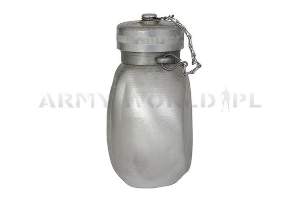 Military Canteen Polish Army Aluminium With Cover Original Demobil 