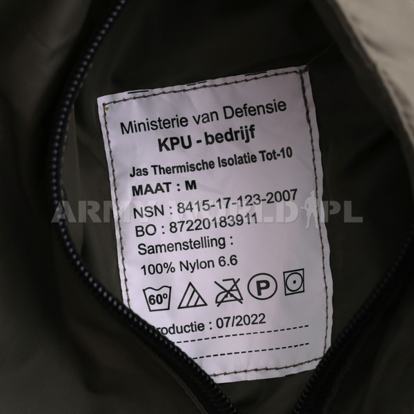 Kurtka Softie Wojskowa Zimowa M2 -20°C Holenderska Jednostronna Oryginał Demobil BDB
