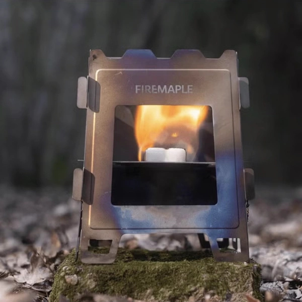 Kuchenka Fortress Titanium Wood Stove Fire - Maple