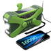 Radio Awaryjne Solarne z Latarką, Lampką LED, SOS i Powerbankiem JB Tacticals Zielone (JB-03)
