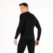 Koszulka Męska Z Długim Rękawem Life Trekkingowa Bezszwowa Woolona Czarna