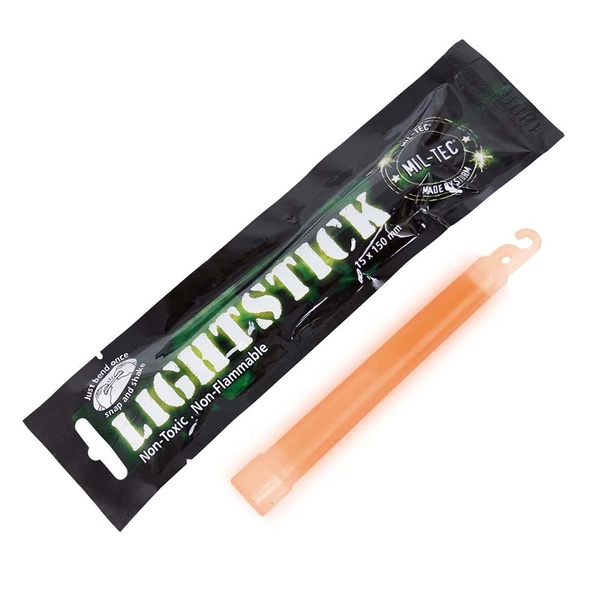 Światło Chemiczne 15 x 150 mm Lightstick Mil-tec Pomarańczowe (14940014)