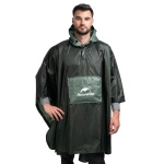 Peleryna Przeciwdeszczowa / Poncho Color Matching Raincoat Naturehike Army Green (CNH23RG001)