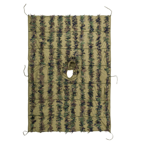 Camouflage Leaf Ghillie Poncho Helikon-Tex US Woodland (PO-LFG-PO-03)