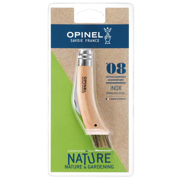 Nóż Dla Grzybiarzy OPINEL INOX N°8 Natural Blister (001250)