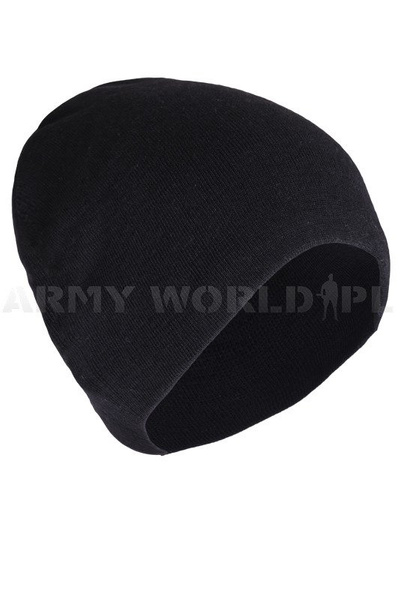 Polish Navy Woolen Cap 510/MON Black Military Surplus New