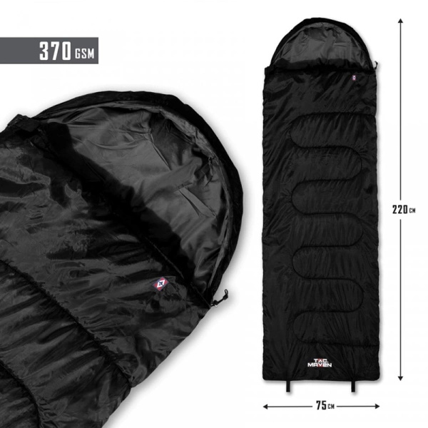 Summer Sleeping Bag Major Tac Maven Pentagon Black (D19002)