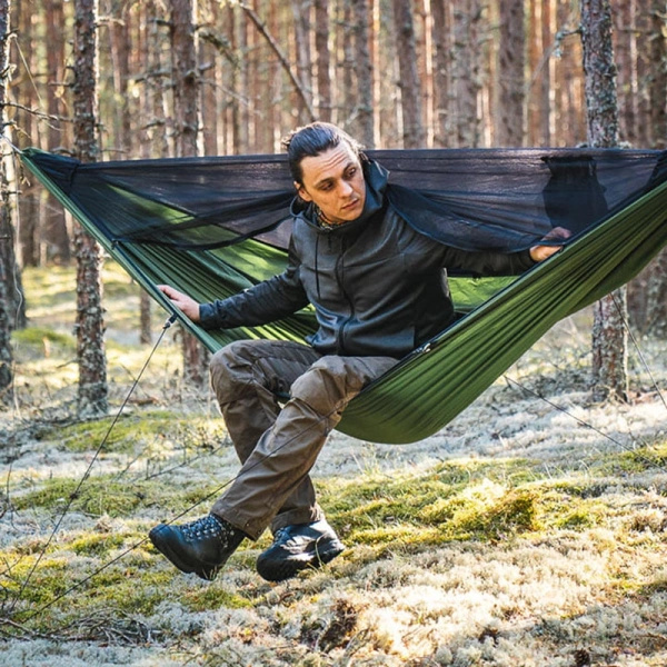 Hamak DRAKA Lesovik 25 + System Zawieszenia SNEKA Olive Green / Treetop