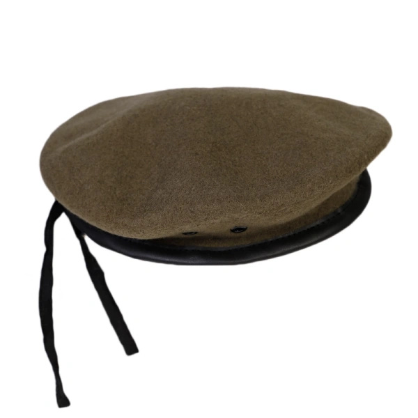 Beret Wojskowy Wełniany Francuski Brązowy Oryginał Nowy