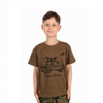 T-shirt Dziecięcy Junior Czołg Tiger Olive