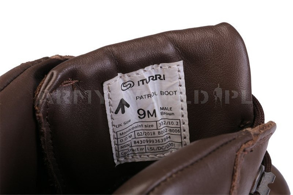 Military Leather ITURRI Patrol Boot Brown Original Used