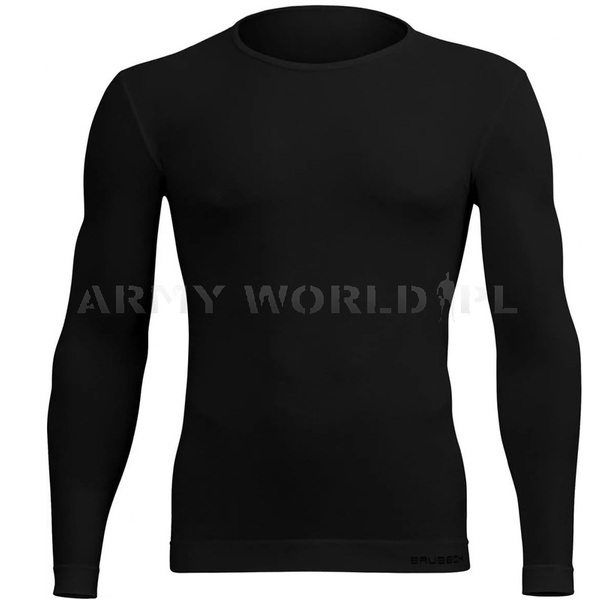 Men's Long Sleeve Shirt Comfort Cotton Brubeck Black