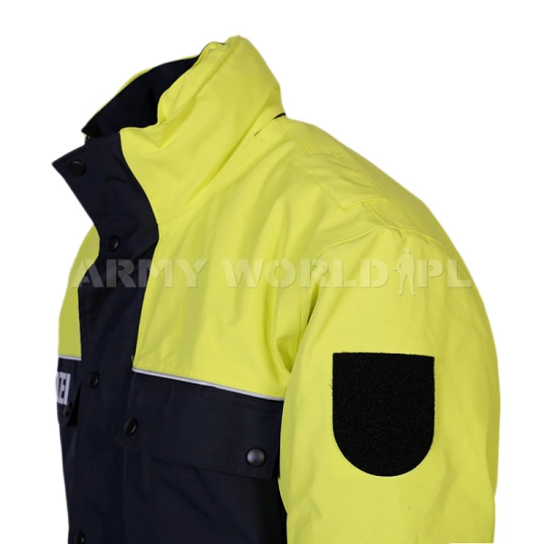 Kurtka Policyjna Holenderska Wattana z Podpinką Granatowo / Żółta Oryginał Demobil BDB