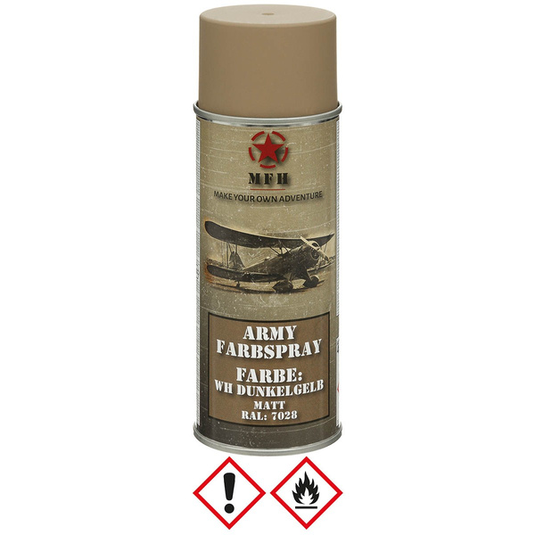 Farba Maskująca / Spray Do Broni 400 ml MFH Mat WH Dark Yellow (27375K)
