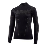 Bluza Termoaktywna Junior Thermo Brubeck Czarno / Grafitowa (LS1612J)
