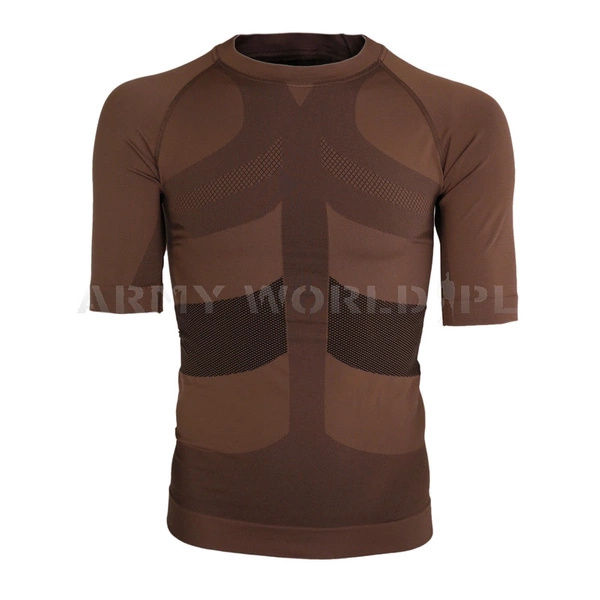 T-shirt Wojskowy Bundeshwehr Hexonia Brązowy Oryginał Nowy