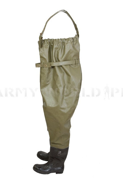 Rubber Waders Rainproof  Hevea / Limex Bundeswehr Original Used