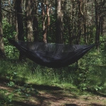 Hamak Obozowy Niedźwiedź z Moskitierą TigerWood Czarny