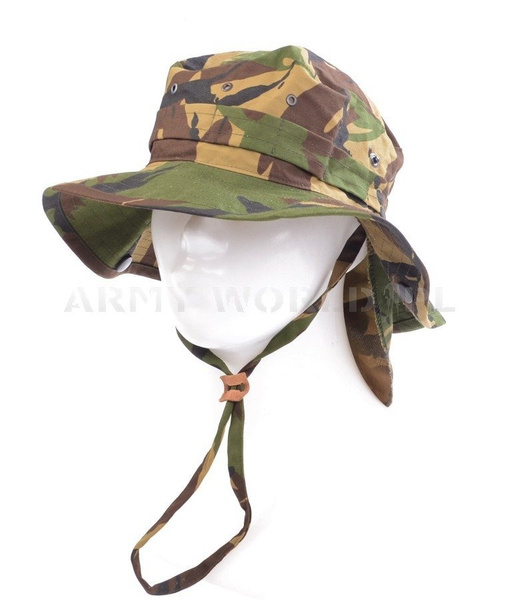 Kapelusz Wojskowy Holenderski "Boonie Hat" z Usztywnianym Rondem DPM Oryginał Nowy