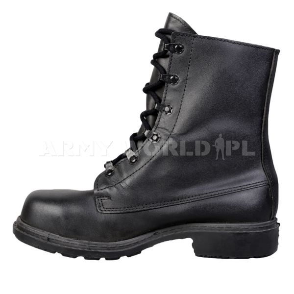 Buty Holenderskie Wojskowe z Metalowym Noskiem Czarne Oryginał Nowe
