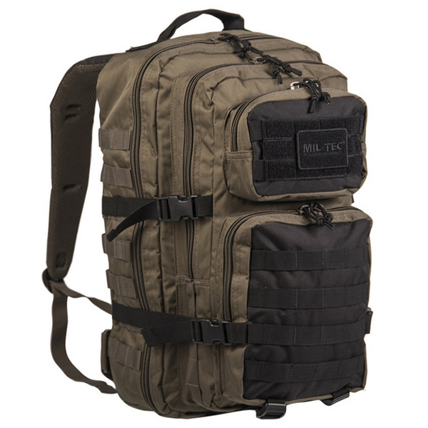 Backpack Model II US Assault Pack LG (36l) Mil-tec Ranger Green / Czarny (14002301)