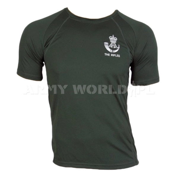 Thermoactive T-shirt Coolmax  With Badge The Rifles Dark Green Used