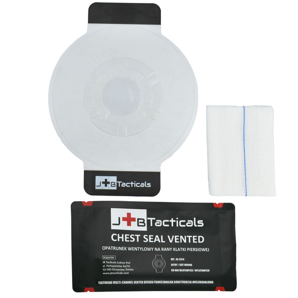 Opatrunek Wentylowy Na Rany Klatki Piersiowej Chest Seal Vented AZ-CS14 JB Tacticals 