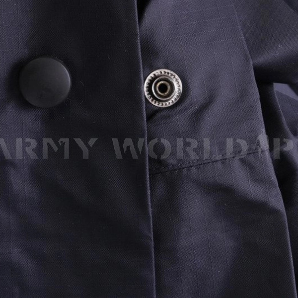 Dutch Military Coat Poncho Dark Blue Original Demobil 