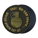 Uniform Emblem PVC "We can Share" Helikon-Tex Brown (OD-GSH-RB-30)