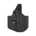 Kabura G17 OWB ZERO CANT NO LIGHT HOLSTER Full Kydex do Glock 17 Direct Action Czarna (HP-OGTR-KDX-BLK)