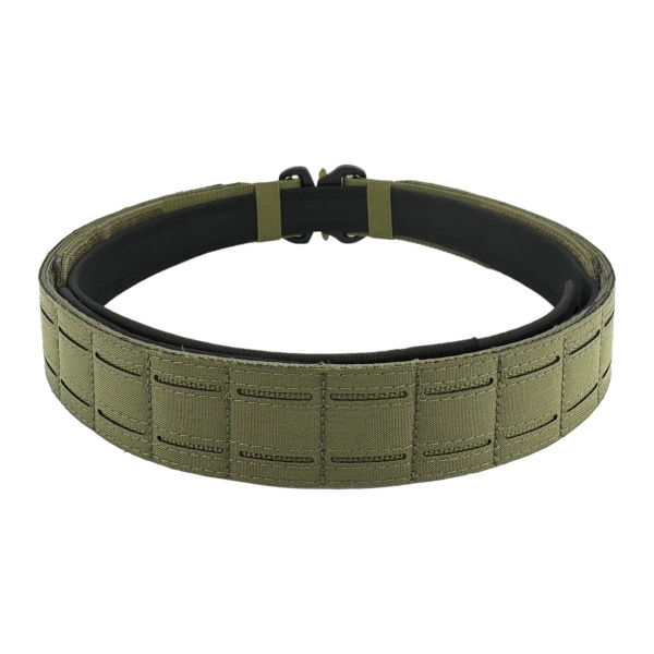 Pas Taktyczny Molle Laser Cut Z Pasem Wewnętrznym JB Tacticals Olive Green