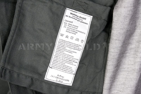 Flame Resistant Protective German Army Wome's Jacket With Waterproog Liner Goretex ESA Grey Original New