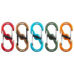 Set Of 5 Carabiners S-Biner MicroLock Assorted Aluminum Nite Ize (LSBMA-A2-5R7)