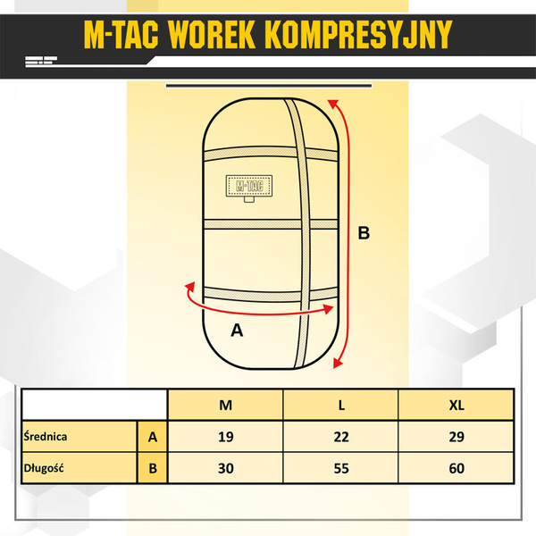 Worek Kompresyjny X-Large M-Tac Czarny (10325002)