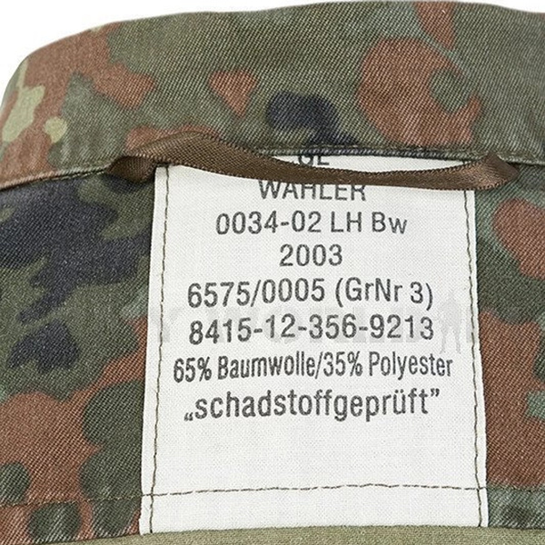 Bluza Wojskowa Tropikalna Flecktarn Kosowo Bundeswehr Oryginał Demobil BDB