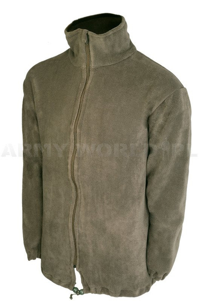 Belgian Army Fleece Jscket Olive Genuine Military Surplus New