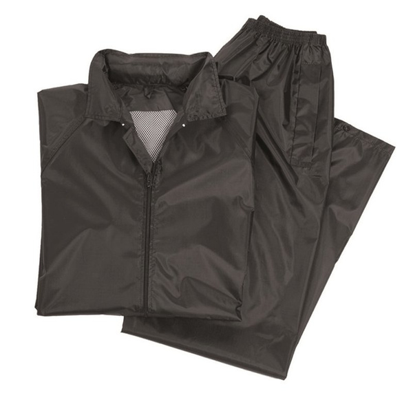 Waterproof Set (Jacket + Pants)  Mil-Tec Black New (10625002)