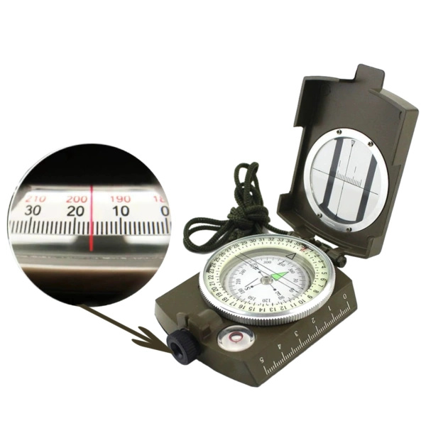 Kompas Pryzmatyczny 2w1 JB Tacticals Zielony