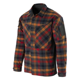 Tactical Shirt MBDU Flannel® Long Sleeve Helikon-Tex Dark Autumn Checkered (KO-MBD-NS-2O)