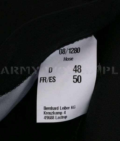 Spodnie Damskie Leiber Czarne Demobil BDB